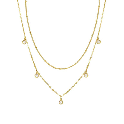 chain necklace for women Waterdrop Chain Necklace Gold