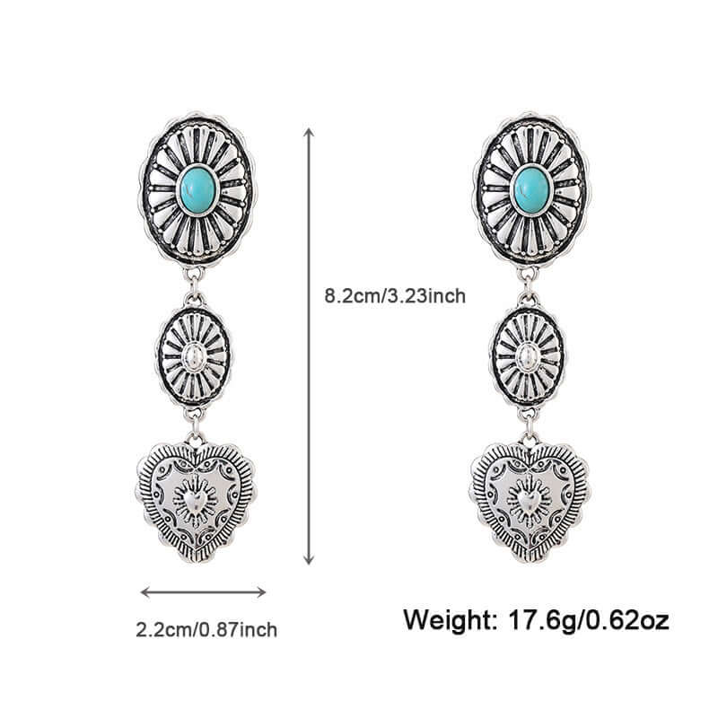 Semi-precious Stone Beaded Twin Earrings DNXE08781