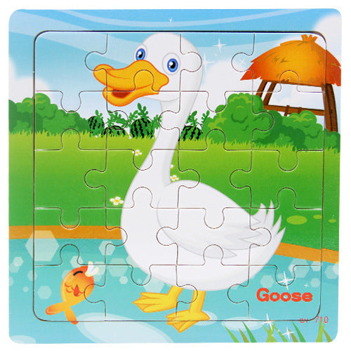 Childrens animal wooden puzzle