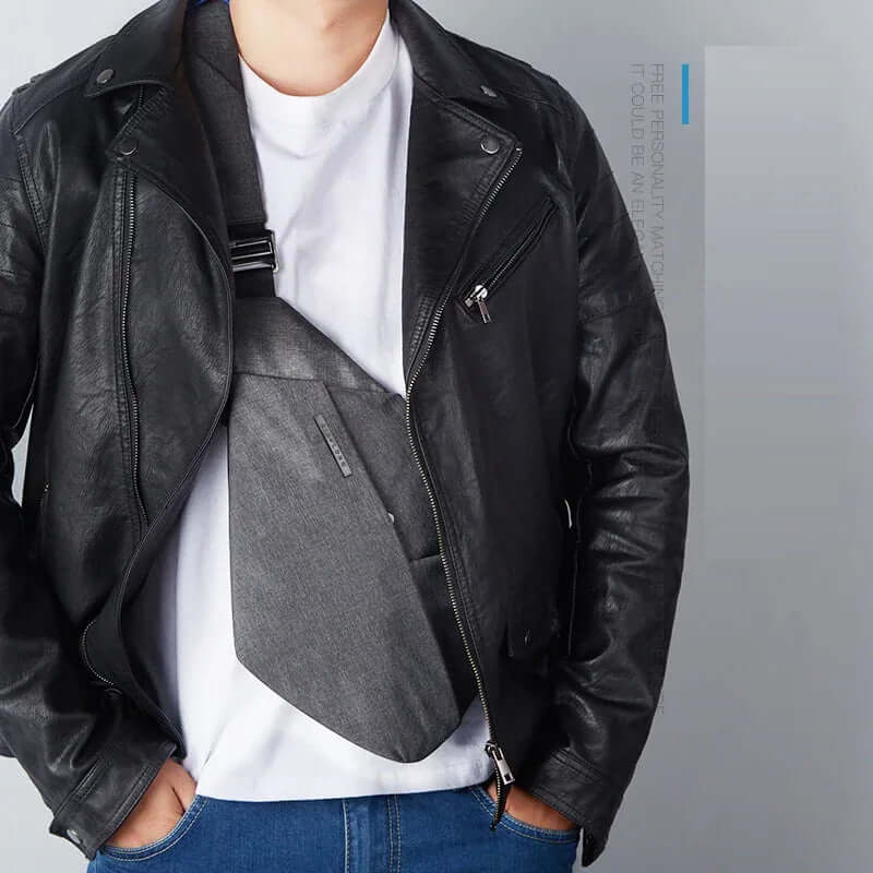 Cross Body Bag Canvas Chest Bag Crossbody Multi-functional Business