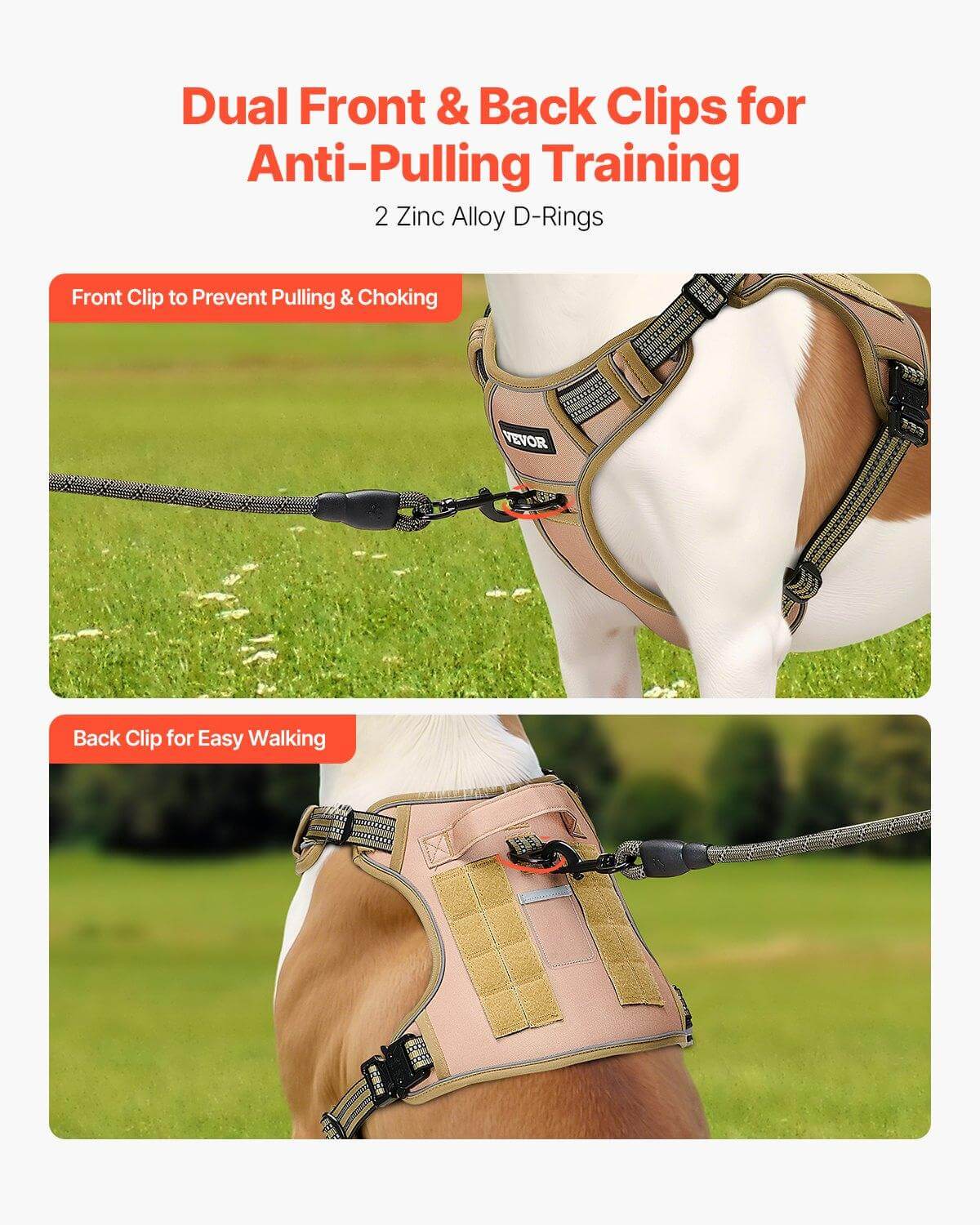 heavy duty harness for large dogs No Pull Tactical Dog Harness