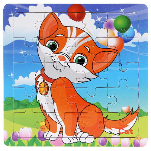 Childrens animal wooden puzzle