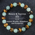 natural tiger eye beads Green Jade Bracelet For Abundance Energy Natural Tiger Eye Stone