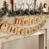 Christmas Decorations, Vintage Merry Christmas Banner, Rustic Holiday Hanging Decor For Home, Living Room, Fireplace, Wall & Party MULTI