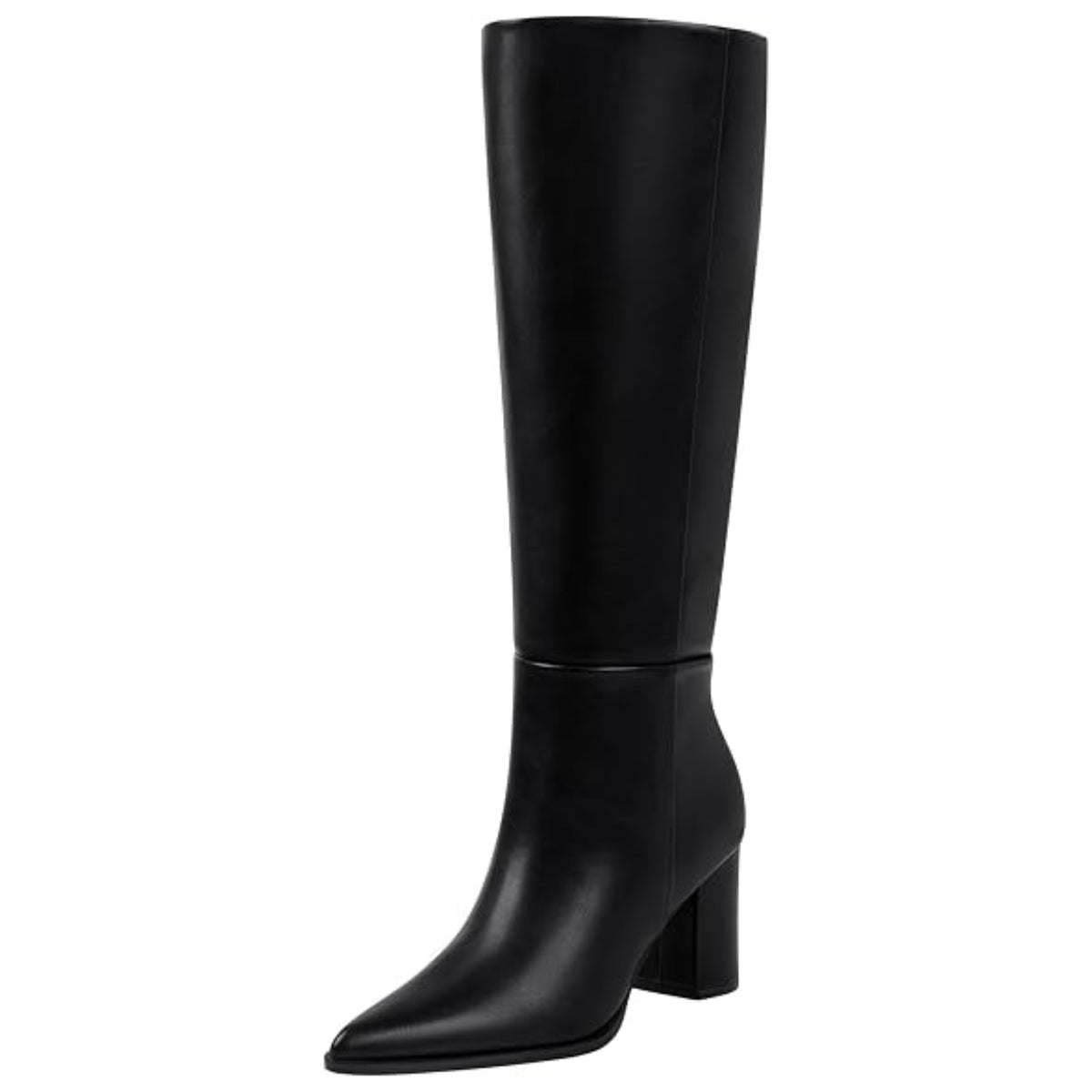Women Knee High Boots Comfortable Wide Calf Tall Boot Black
