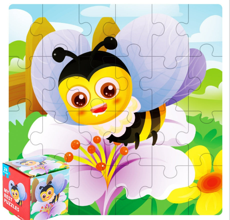 Childrens animal wooden puzzle