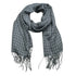 fashionable scarf 2pcs Deep Fringe Grey Acrylic Scarf