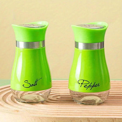 Salt And Pepper Shakers Set - Salt Containers For Gifts, Green