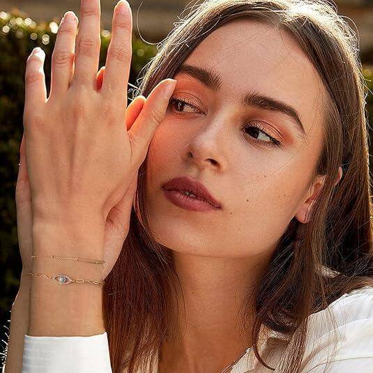 14k gold filled bracelets Dainty Gold Bracelets For Women