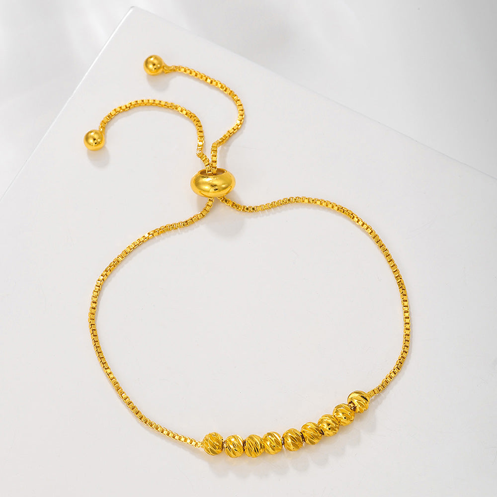 stylish gold bracelet 1pcs Gold Pulling Rope Bracelet Golden