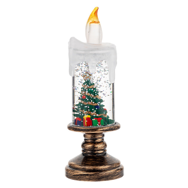 Christmas Decorations Candle Light Scene Layout Candle style Christmas tree