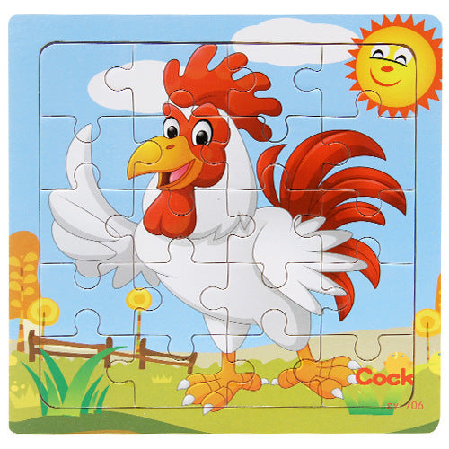 Childrens animal wooden puzzle