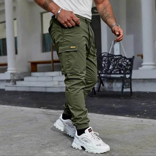 mens outdoor pants Casual Long Pants Sweatpants American Style Army Green