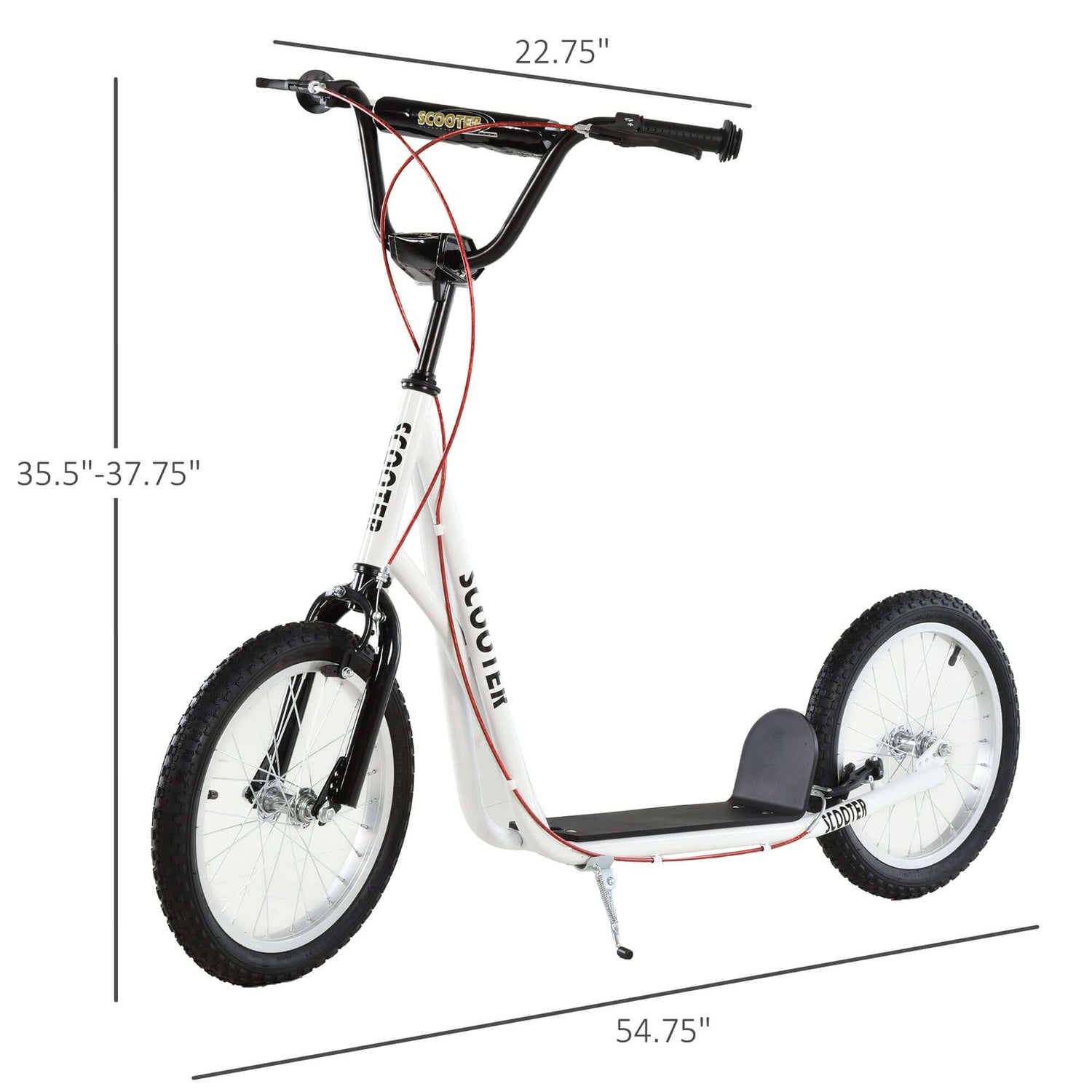 lightweight kick scooter Toddler Scooter, White, Adjustable Handlebar