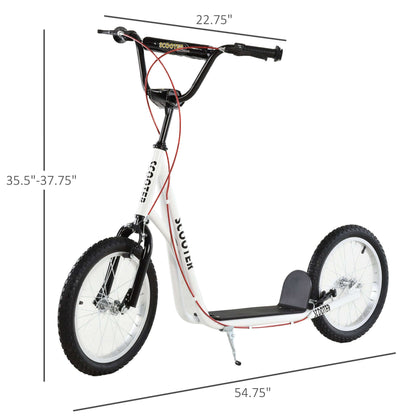 lightweight kick scooter Toddler Scooter, White, Adjustable Handlebar