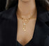 layered gold necklace Moon And Stars Necklace Color Color