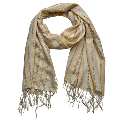 khaki and black scarf - Textured Casual Scarf 71inchx17.5inch