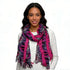 pink viscose scarf Extra Long Scarf 72inchx22inch Multicolor