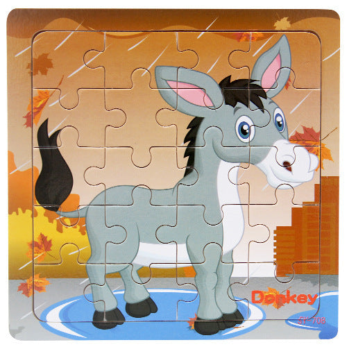 Childrens animal wooden puzzle