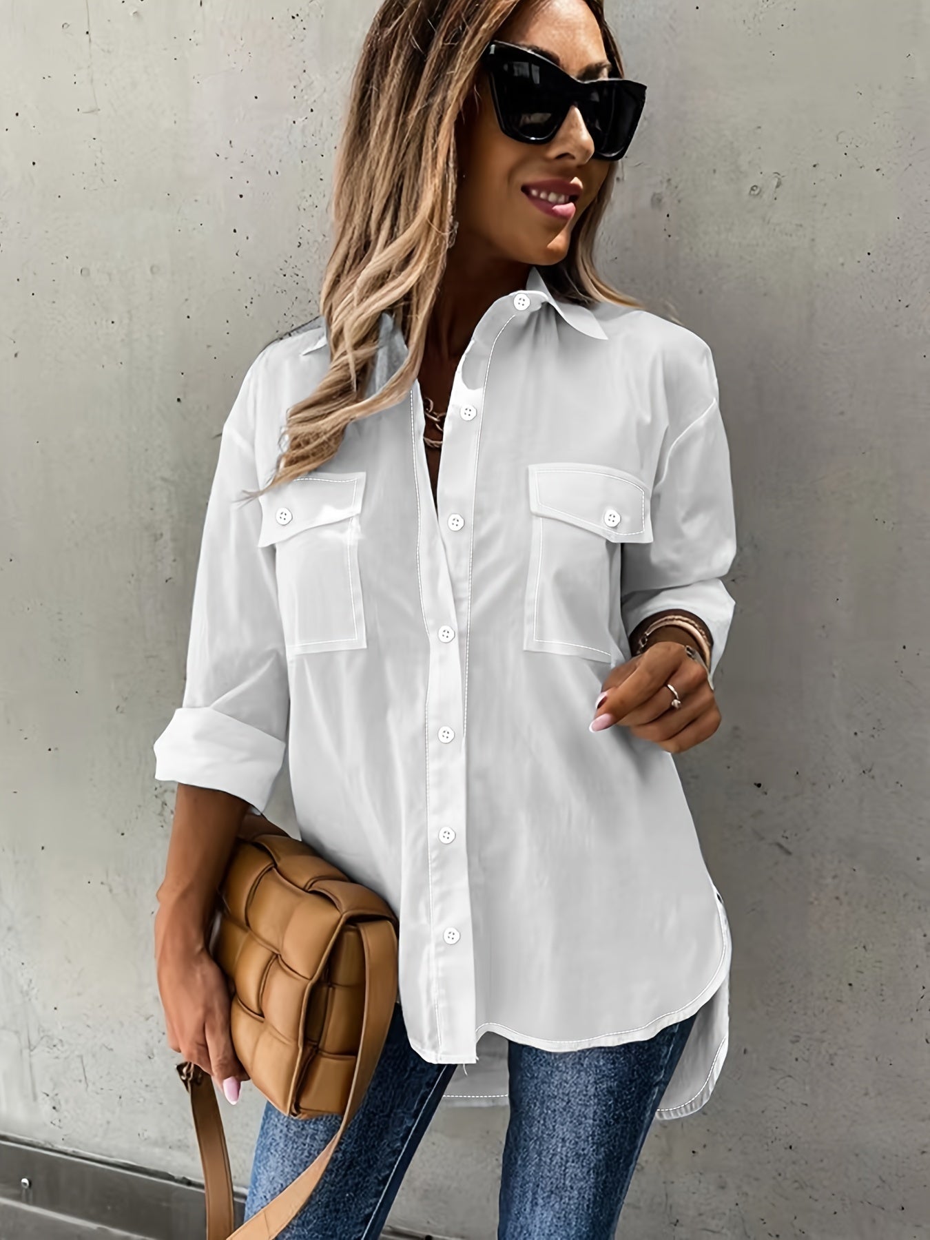 Large Two-piece Set Women shirt