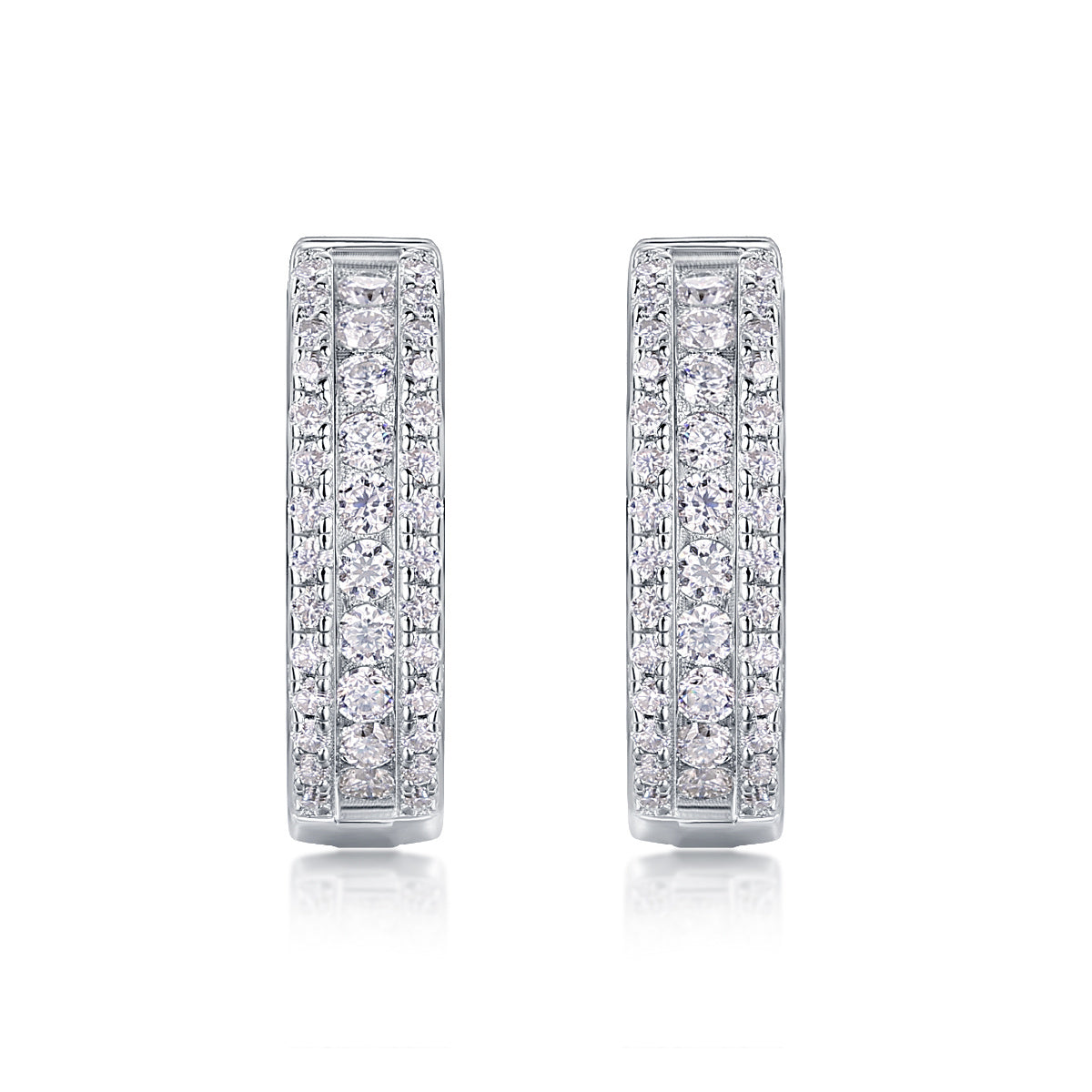 Diamond Earrings Stud Set