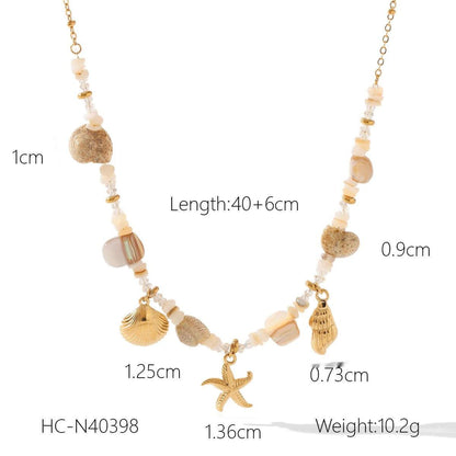 stainless steel bracelet Conch Starfish Shell Bracelet HCN40398