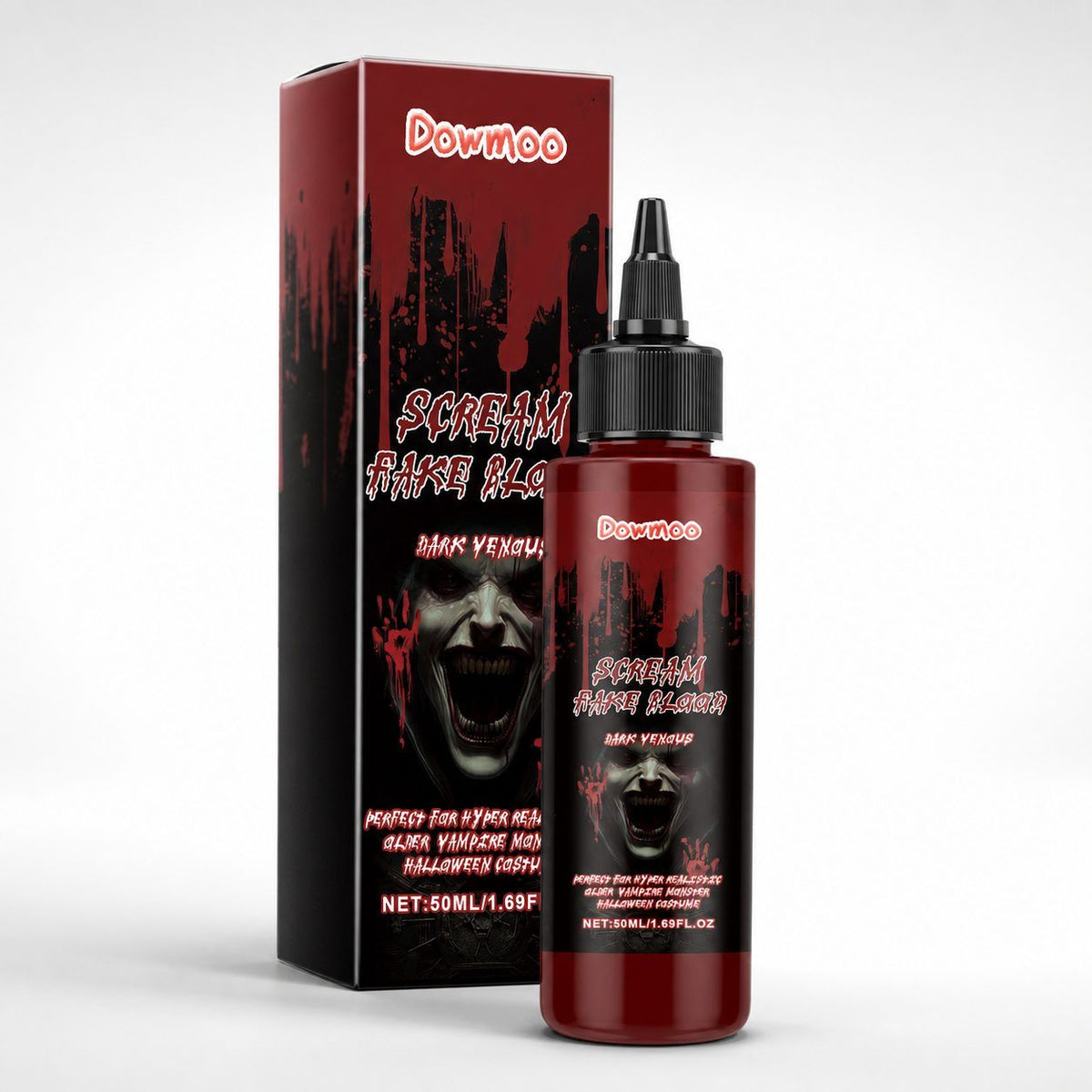 DOWMOO Halloween Fake Blood Drops, 50 ml