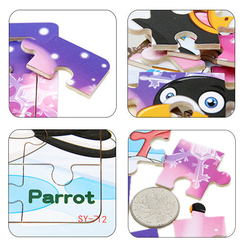 Childrens animal wooden puzzle