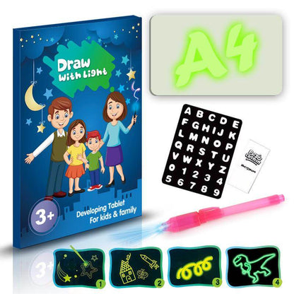3D drawing pad Educational Toy Drawing 8 Light Effects Russian A4 M