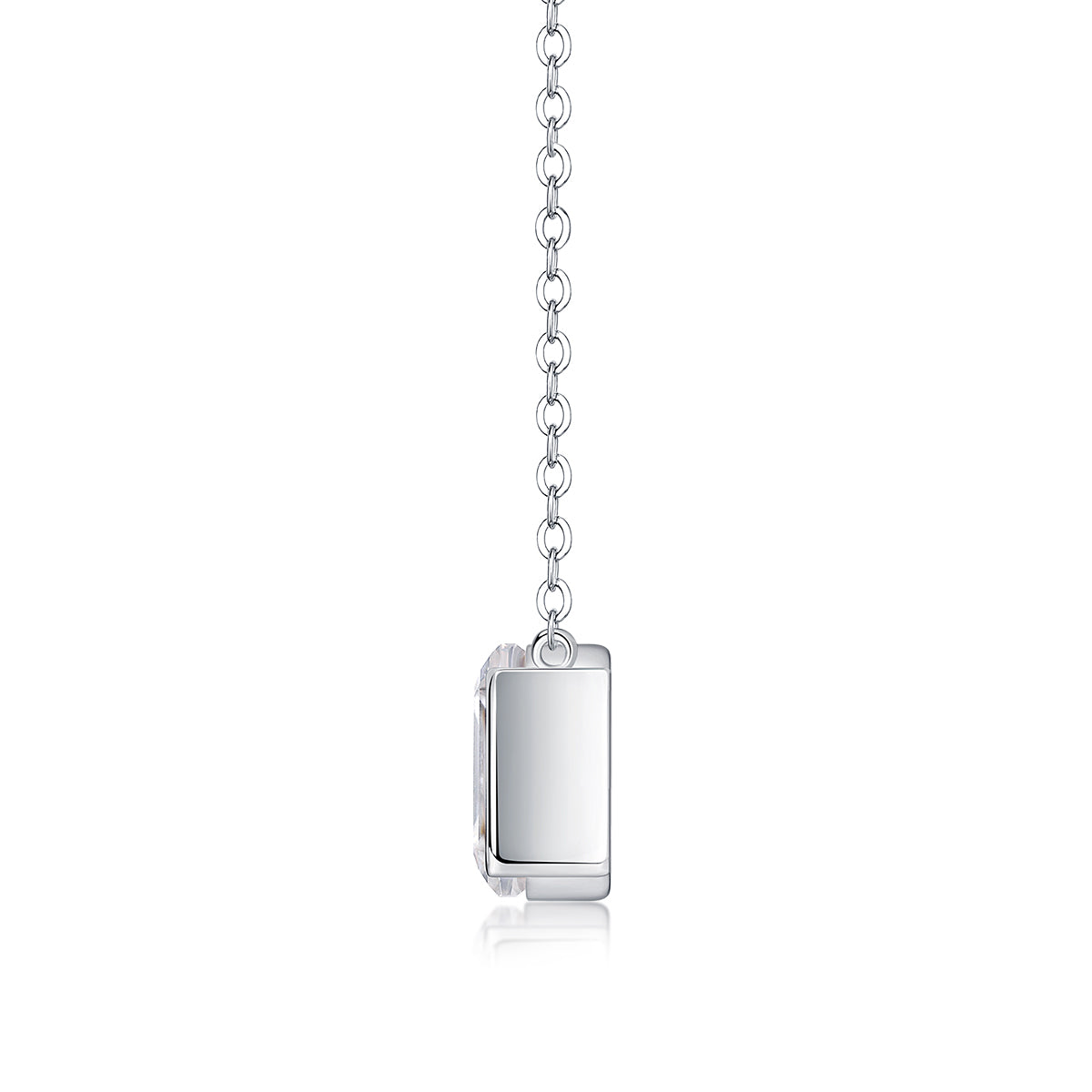 1The Brilliance In A Small Space - A Fashionable Jewelry Pendant Set With Moissanite S925 Sterling Silver And Platinum-plated Diamond, Moissanite Silver Jewelry Prohibit Tk Sales