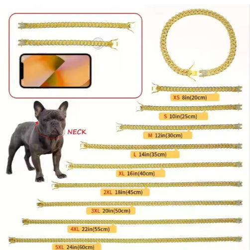 Luxury Alloy Dog Chain 