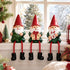 Christmas Gnome Decorations, Shelf Sitter Figurines With Dangling Legs ,3Pcs Christmas RED