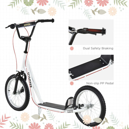 lightweight kick scooter Toddler Scooter, White, Adjustable Handlebar