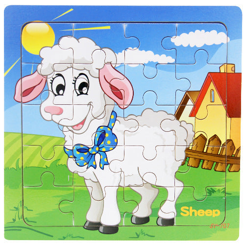 Childrens animal wooden puzzle