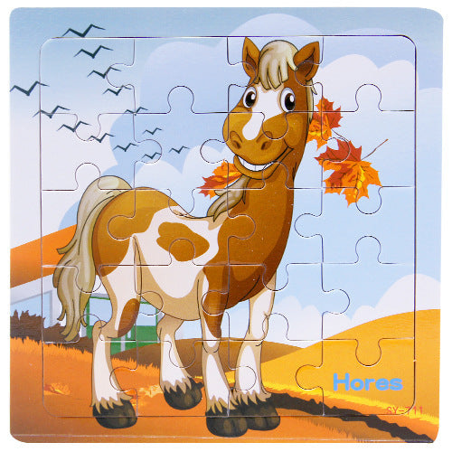 Childrens animal wooden puzzle