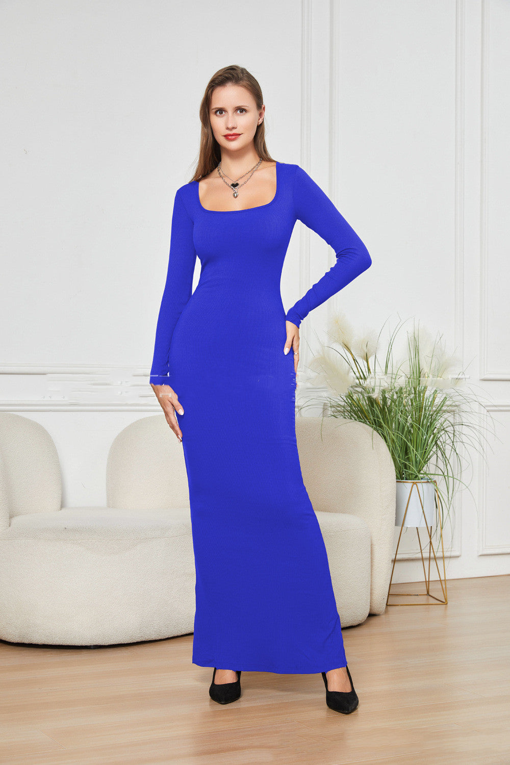 Long Sleeve Narrow Dress