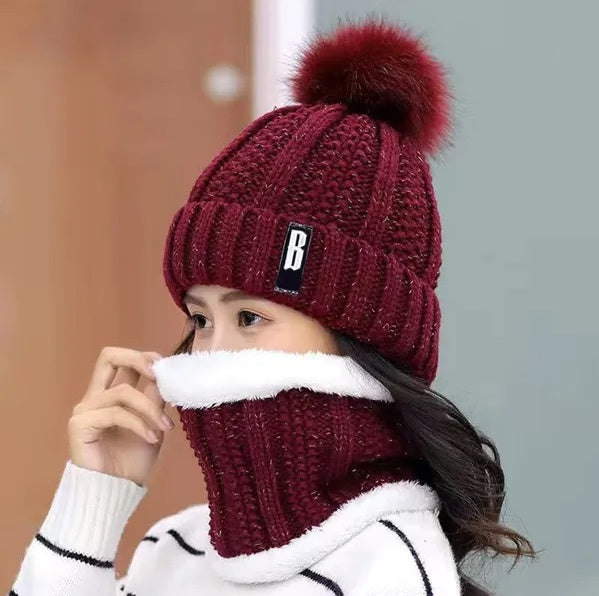 Beanie Hat Scarf for Women
