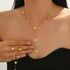 18K Gold Plated Necklace Stainless Steel