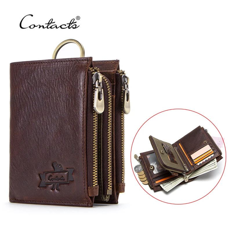 Genuine Leather RFID Men Wallet 