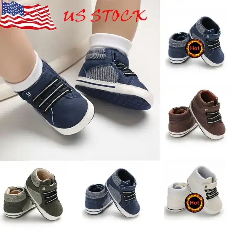 Baby Boys Girls Sneakers US Stock 0-18M New Baby Boys Girls Sneakers