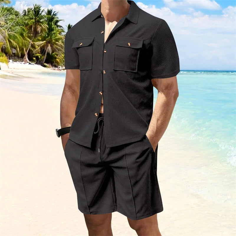 Men s Summer Stylish Shorts Set 