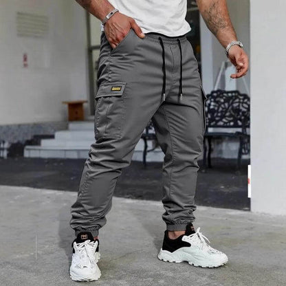 mens outdoor pants Casual Long Pants Sweatpants American Style Gray