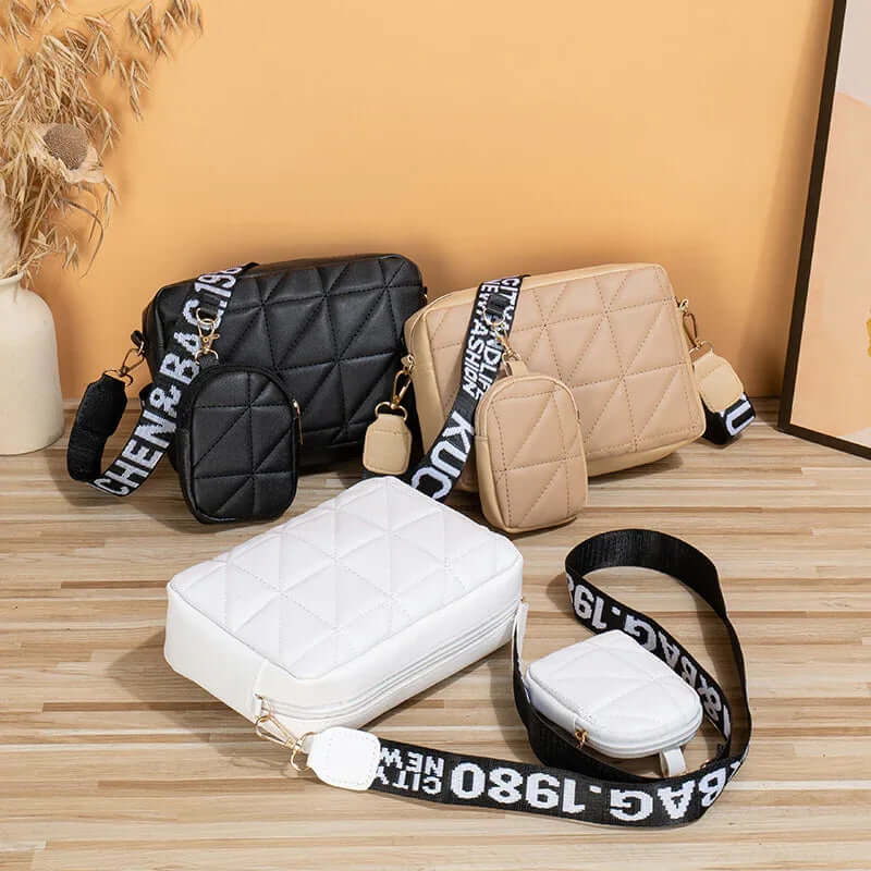 Womens Messenger Bag - New Two-piece Set Women&