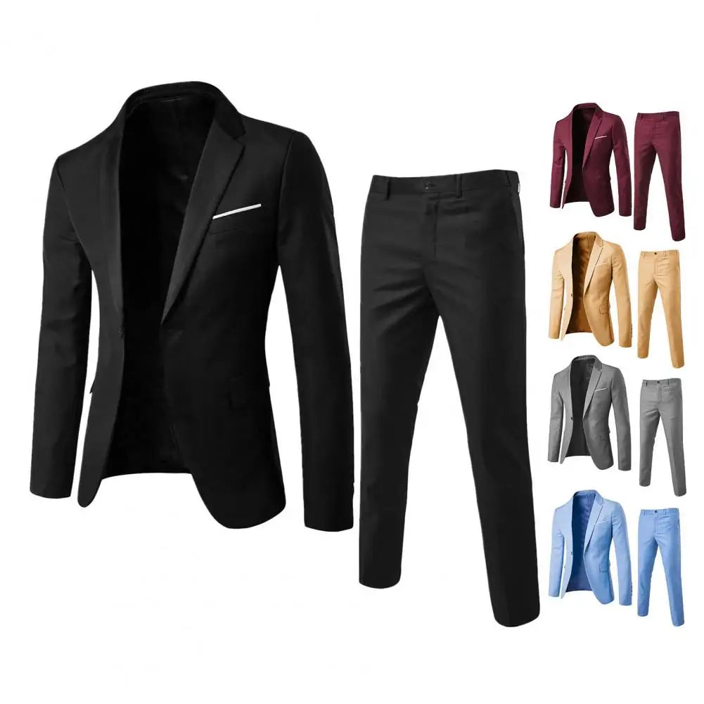 Men Slim Fit Suit 