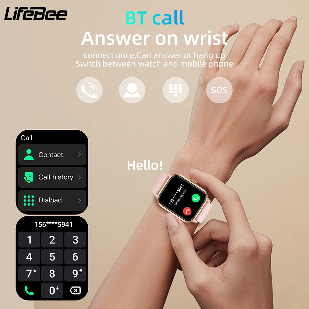 Men Smartwatch Women Activity Fitness Tracker 