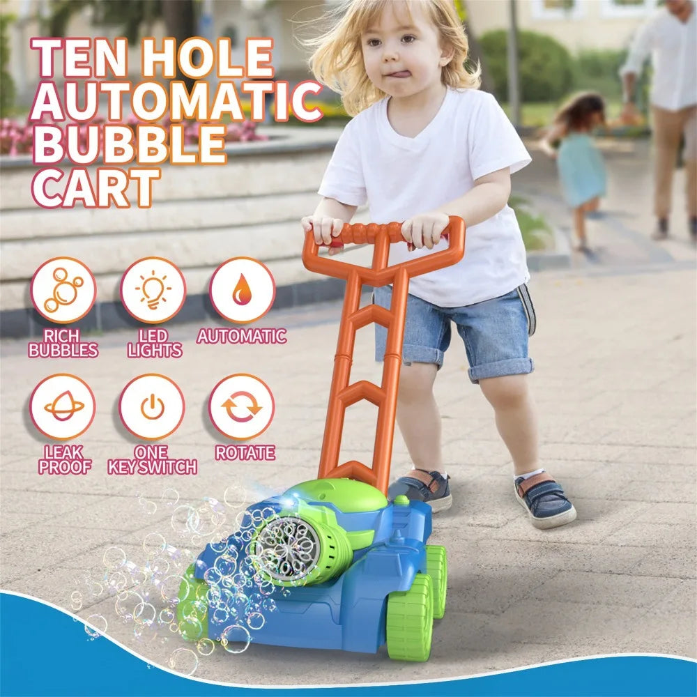 Lawn Mower Bubble Machine