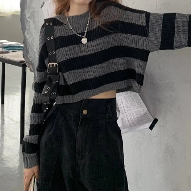 Women Cropped Sweater