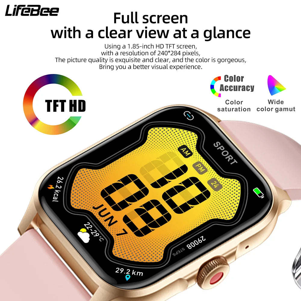 Men Smartwatch Women Activity Fitness Tracker 