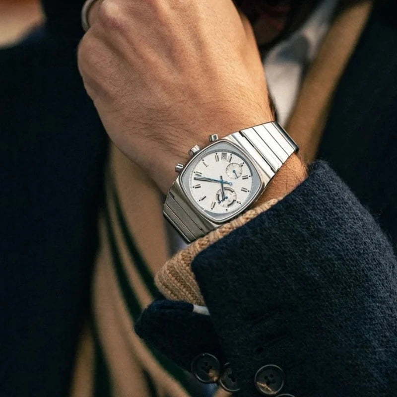 stainless steel quartz wrist watch