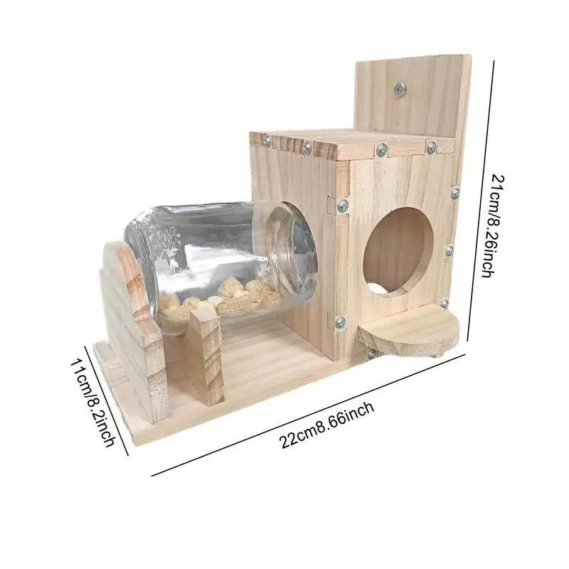 Wooden Squirrel Feeder